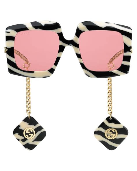 gucci zebra sunglasses|gucci sunglasses diamond.